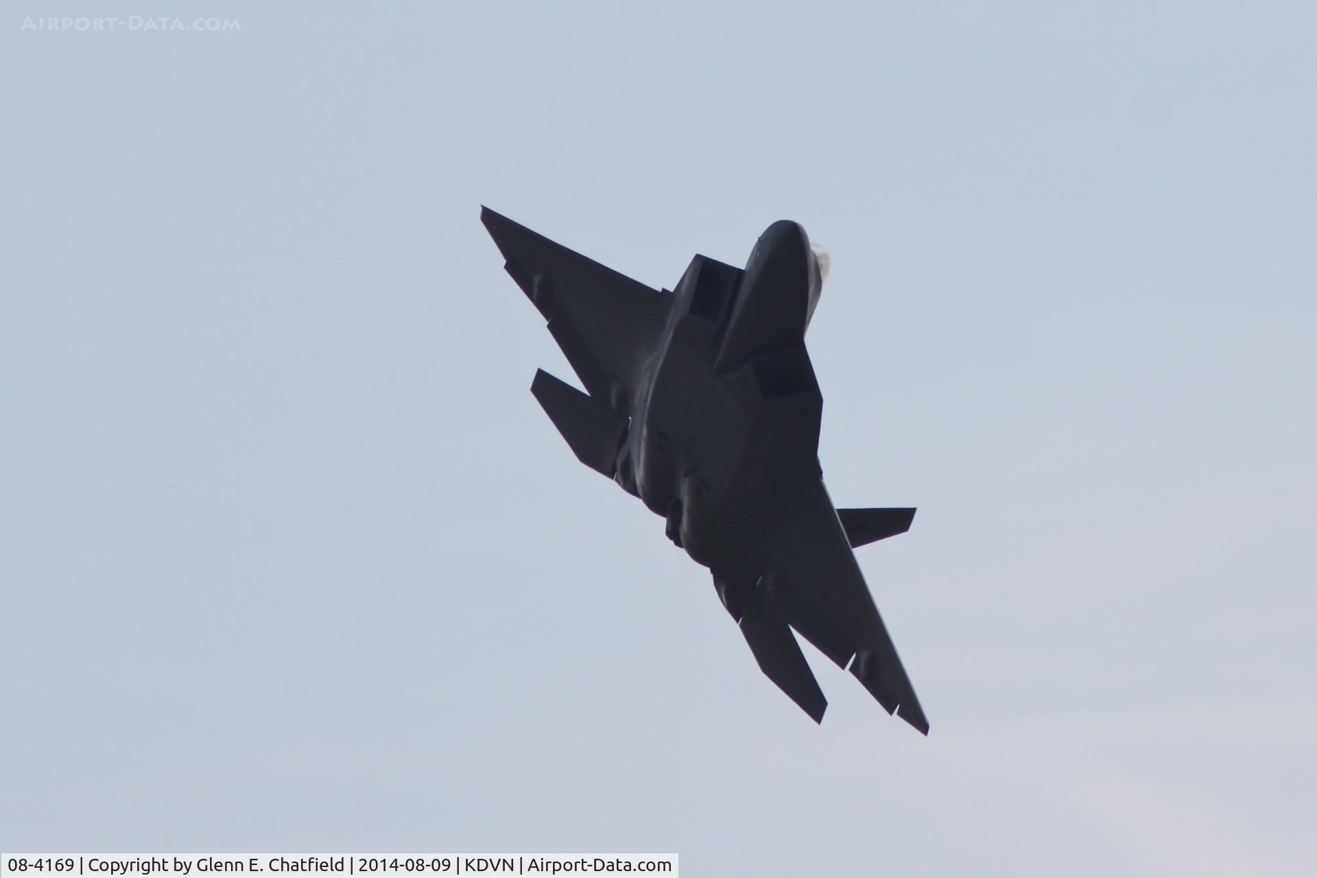 08-4169, 2008 Lockheed Martin F-22A Raptor C/N 645-4169, At the Quad Cities Air Show