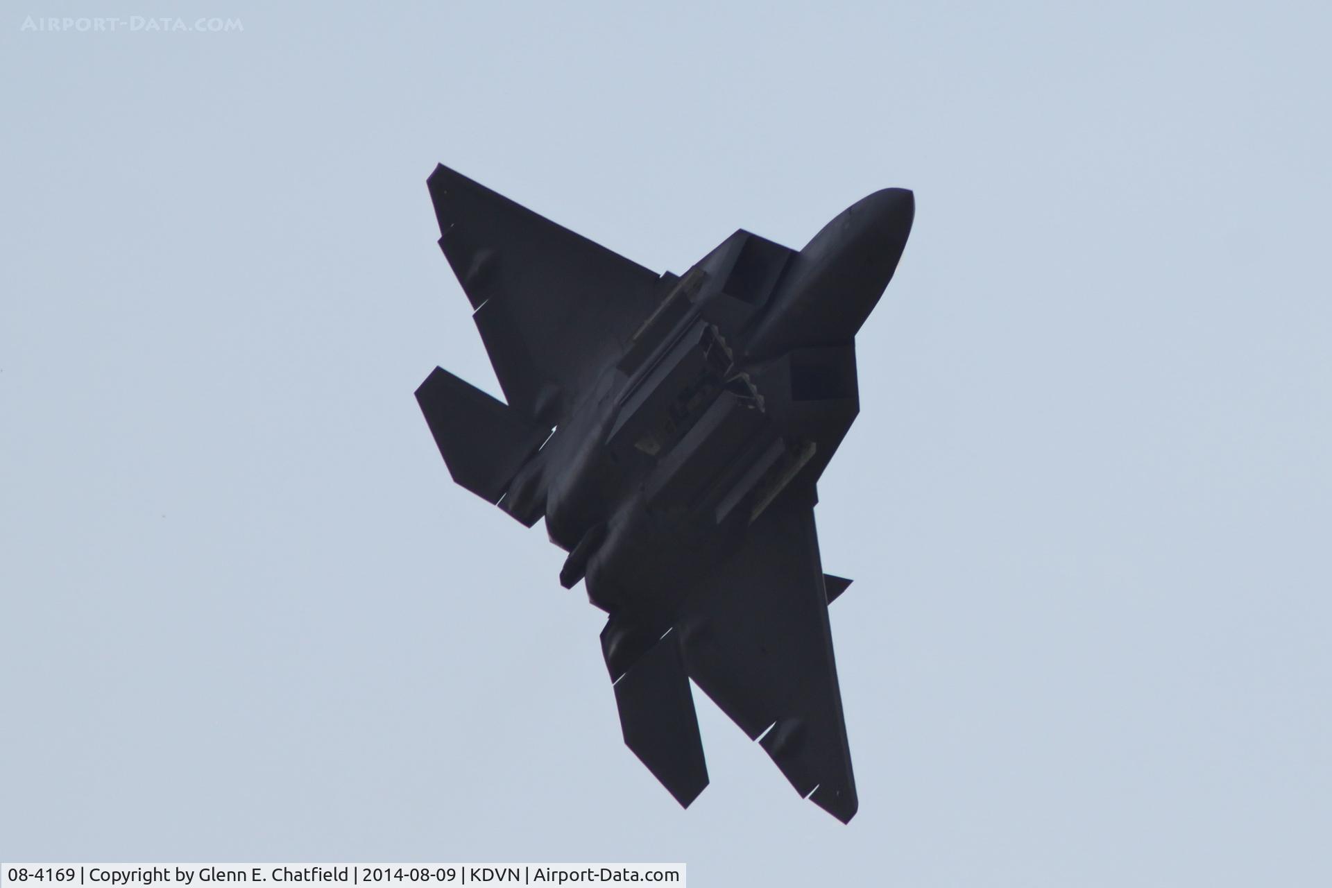 08-4169, 2008 Lockheed Martin F-22A Raptor C/N 645-4169, At the Quad Cities Air Show