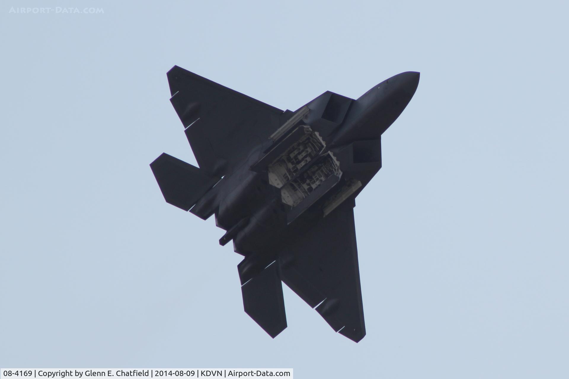 08-4169, 2008 Lockheed Martin F-22A Raptor C/N 645-4169, At the Quad Cities Air Show