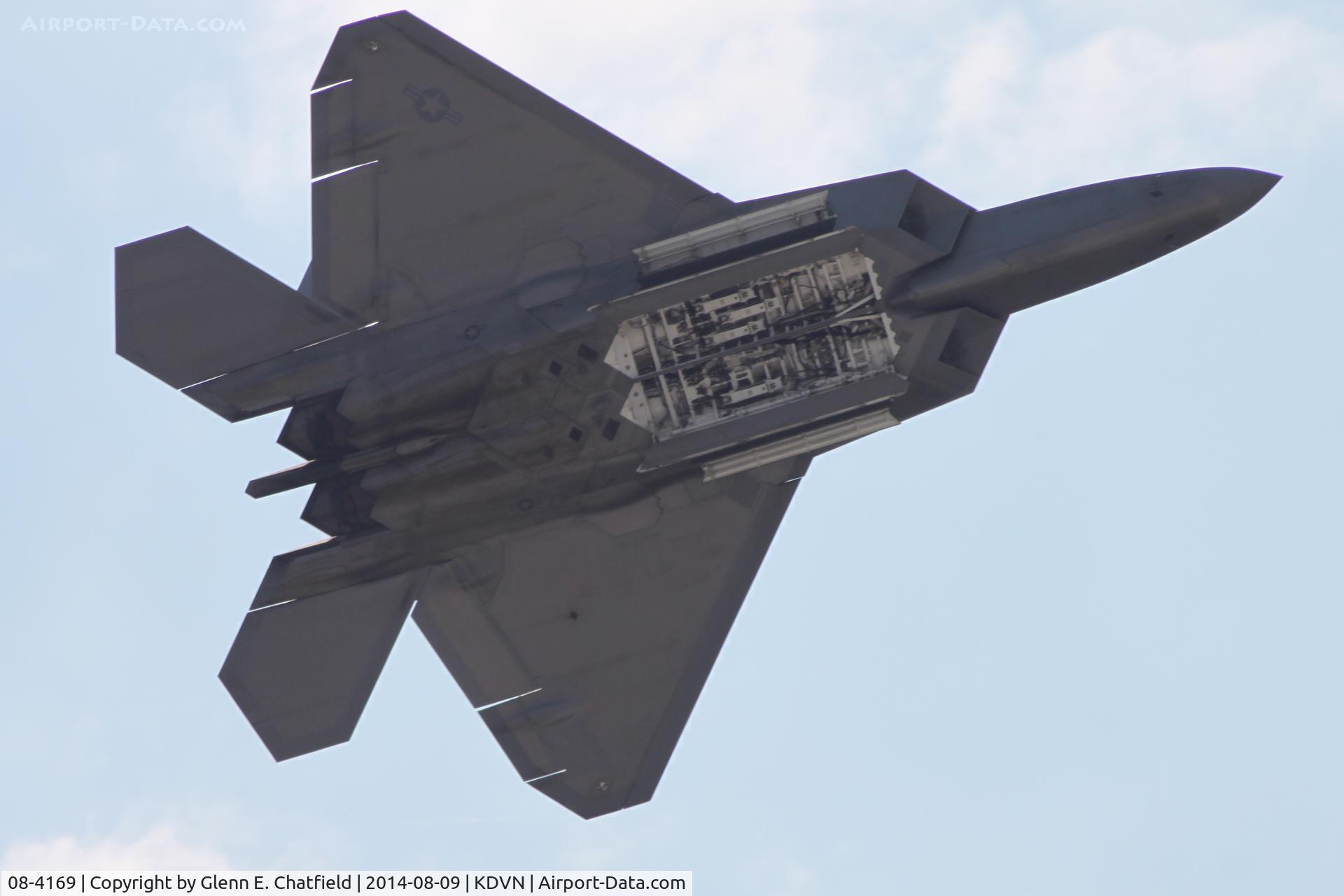 08-4169, 2008 Lockheed Martin F-22A Raptor C/N 645-4169, At the Quad Cities Air Show