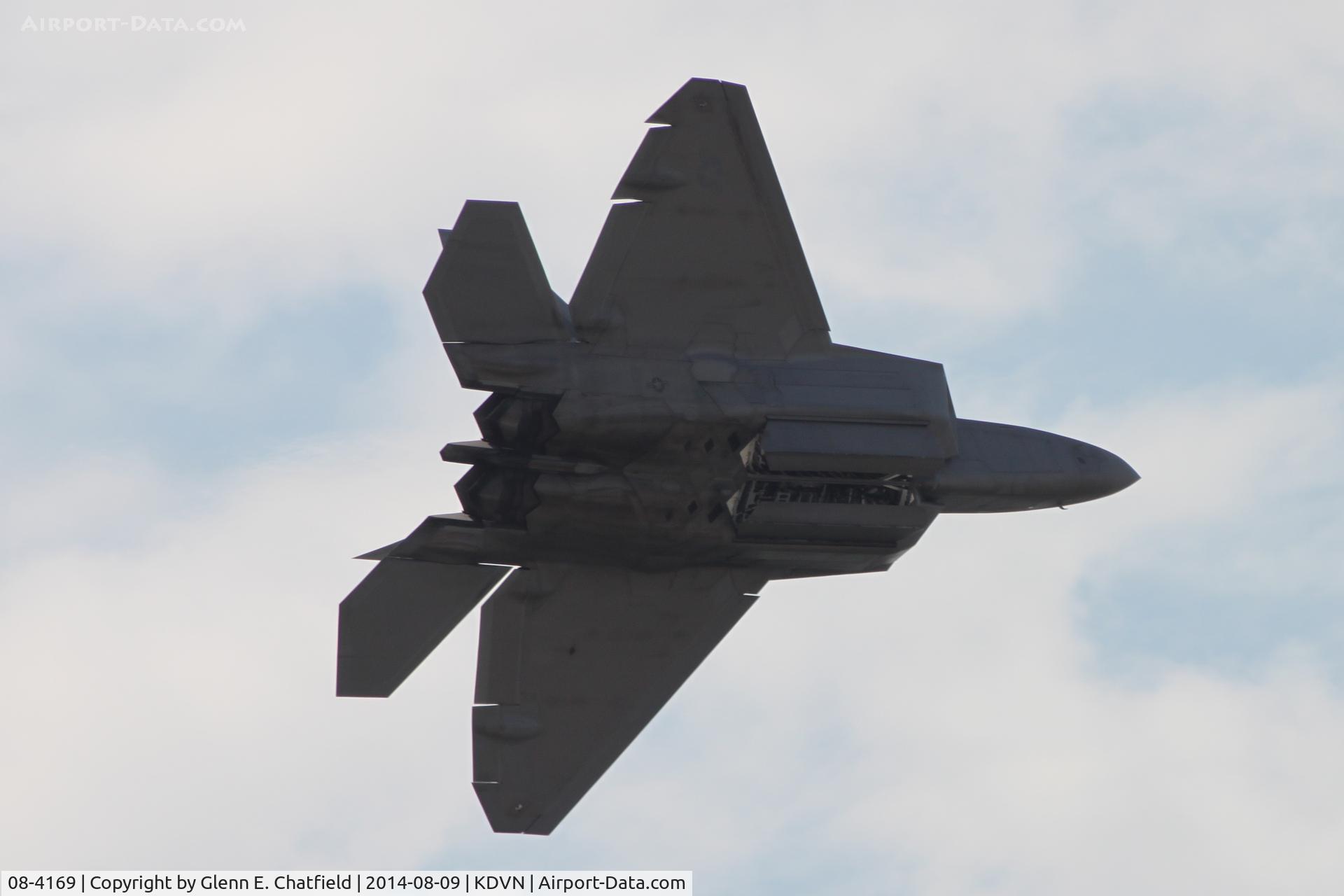 08-4169, 2008 Lockheed Martin F-22A Raptor C/N 645-4169, At the Quad Cities Air Show