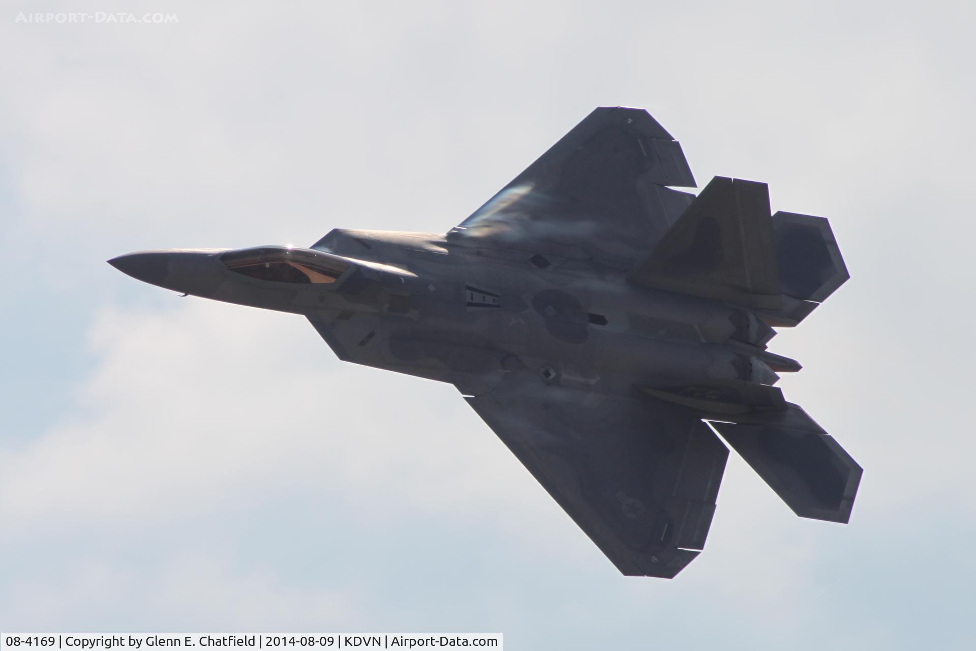 08-4169, 2008 Lockheed Martin F-22A Raptor C/N 645-4169, At the Quad Cities Air Show
