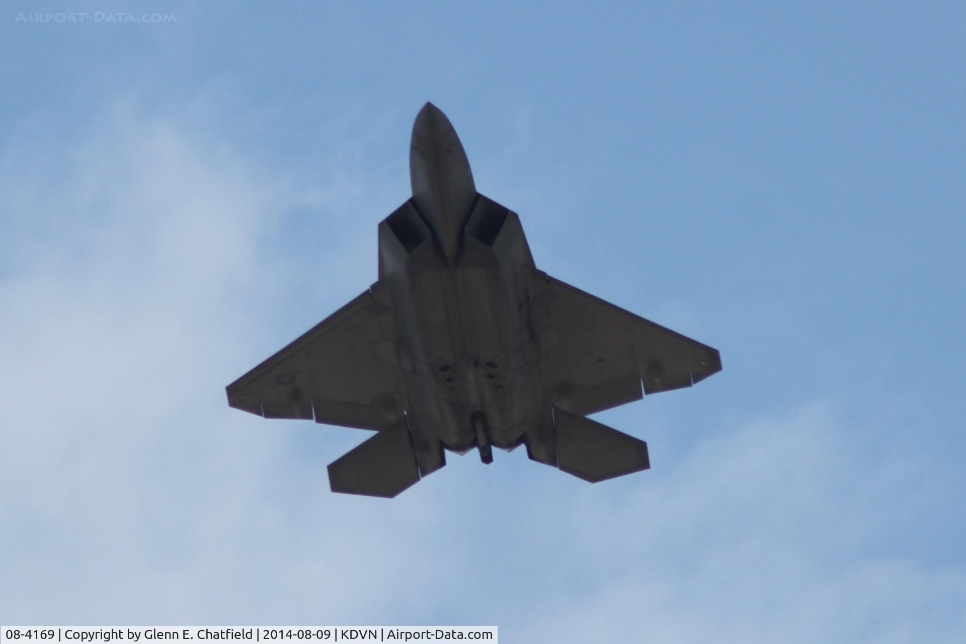 08-4169, 2008 Lockheed Martin F-22A Raptor C/N 645-4169, At the Quad Cities Air Show
