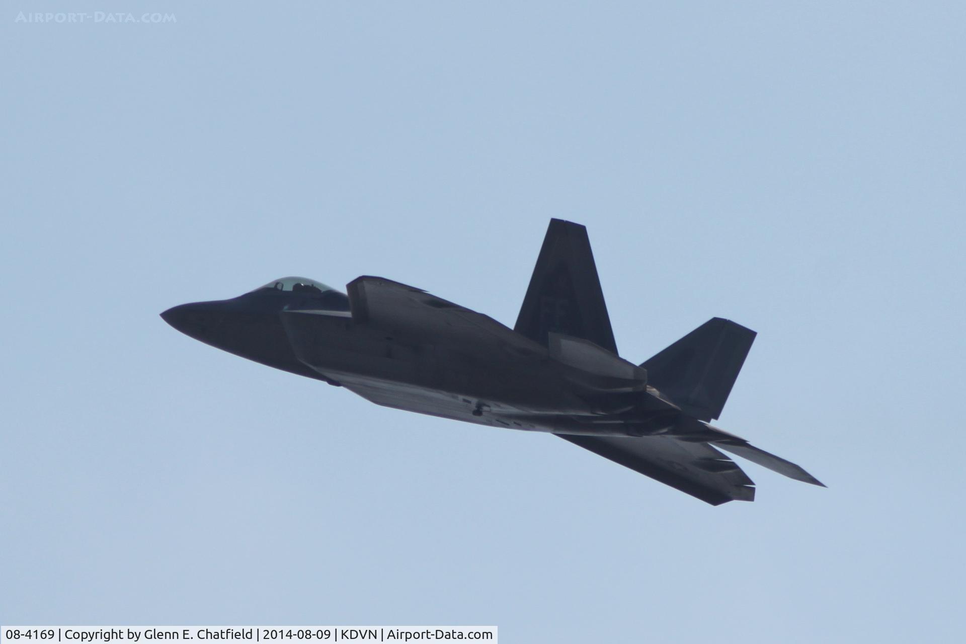 08-4169, 2008 Lockheed Martin F-22A Raptor C/N 645-4169, At the Quad Cities Air Show