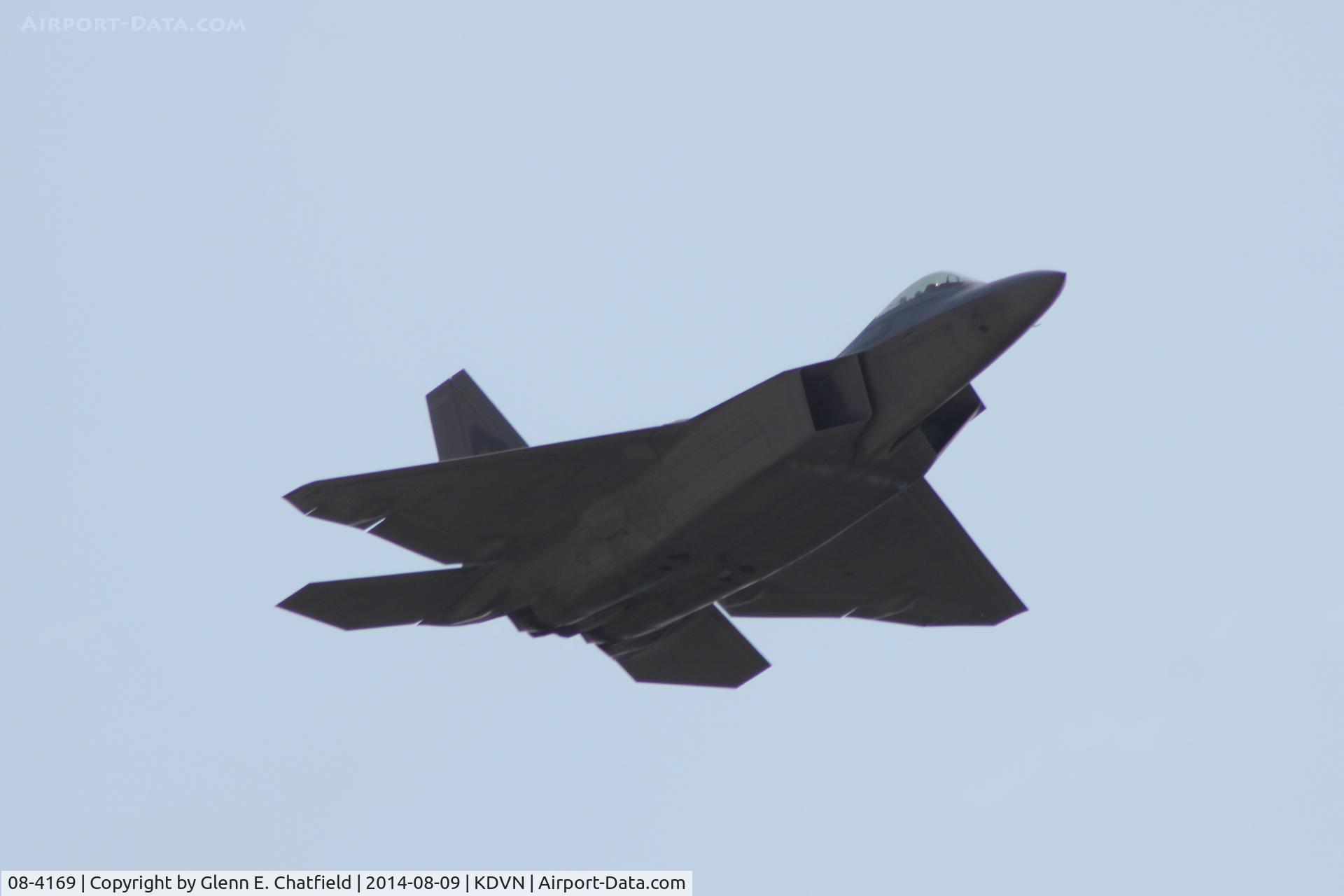 08-4169, 2008 Lockheed Martin F-22A Raptor C/N 645-4169, At the Quad Cities Air Show
