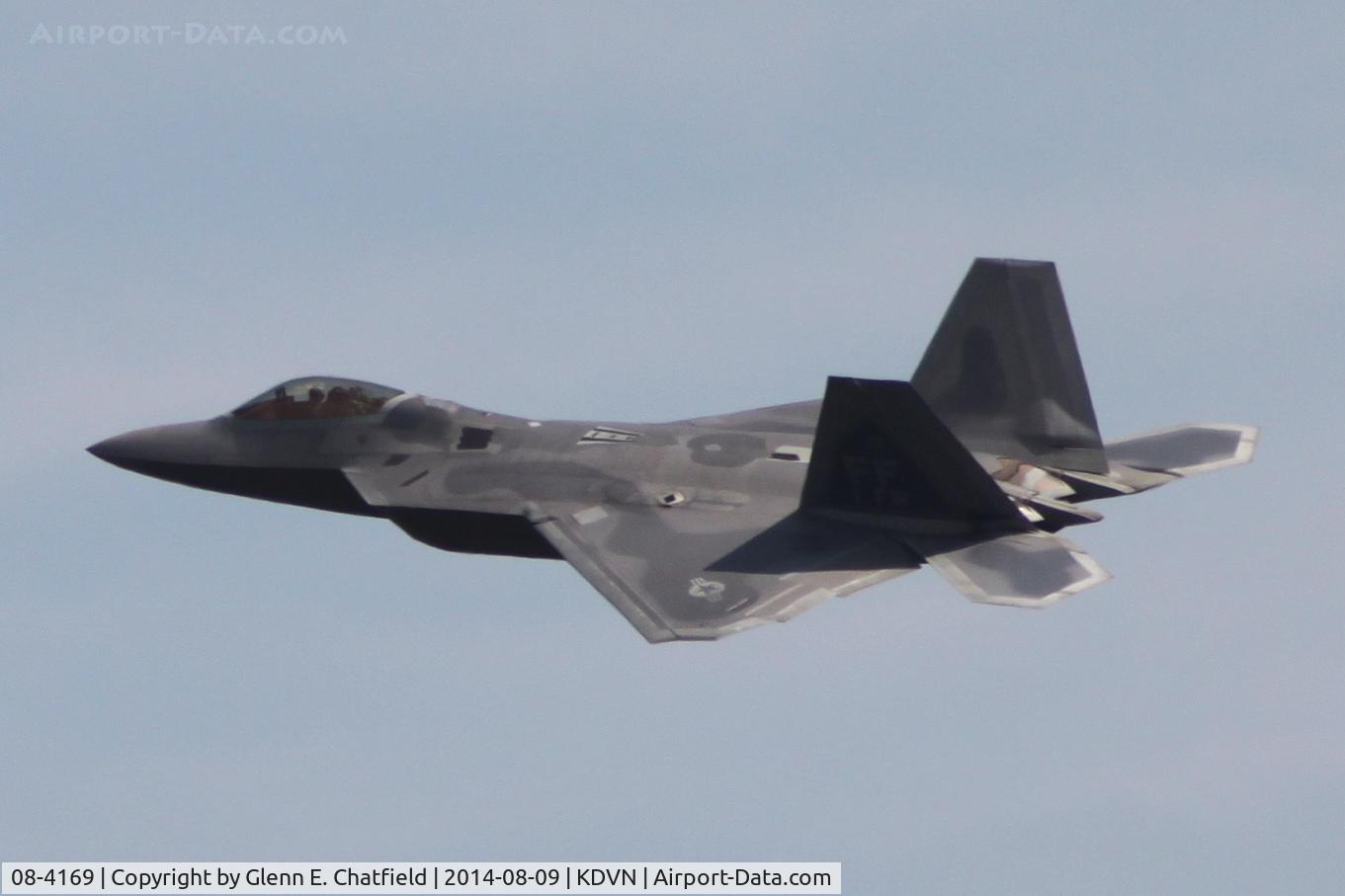 08-4169, 2008 Lockheed Martin F-22A Raptor C/N 645-4169, At the Quad Cities Air Show