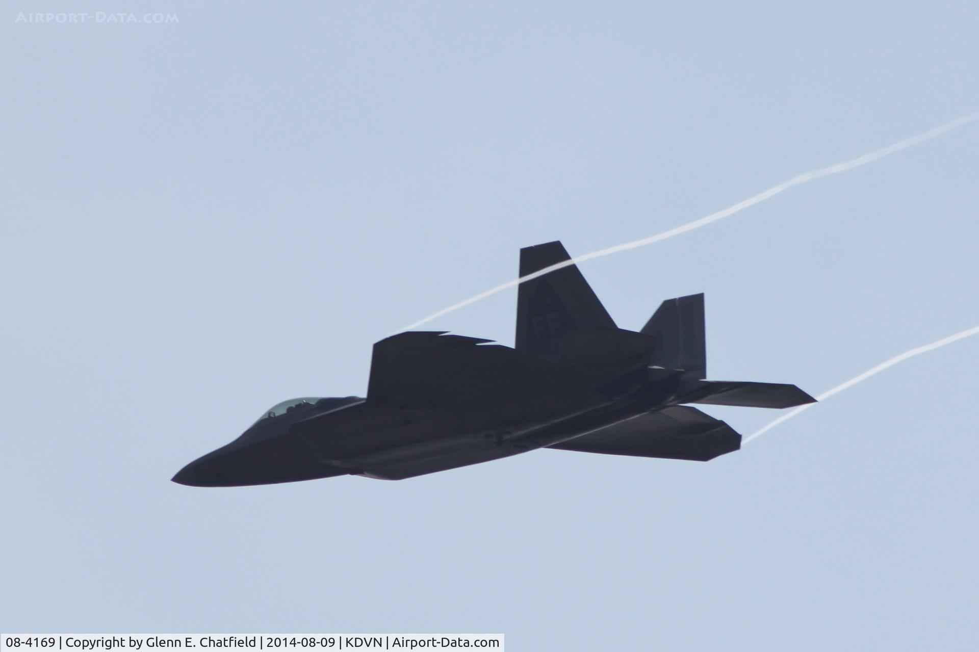 08-4169, 2008 Lockheed Martin F-22A Raptor C/N 645-4169, At the Quad Cities Air Show