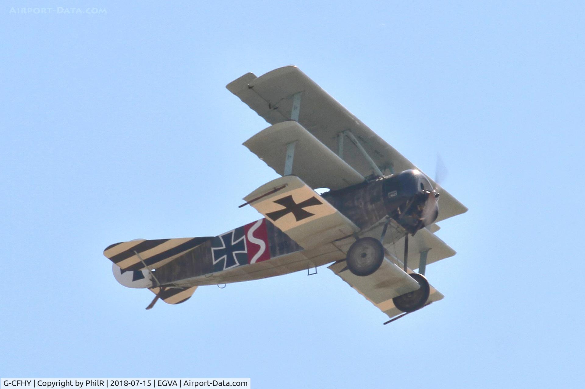 G-CFHY, 2010 Fokker Dr.1 Triplane Replica C/N PFA 238-14408, 556 17 (G-CFHY) 2010 Fokker DR1 Triplane Replica RIAT Fairford