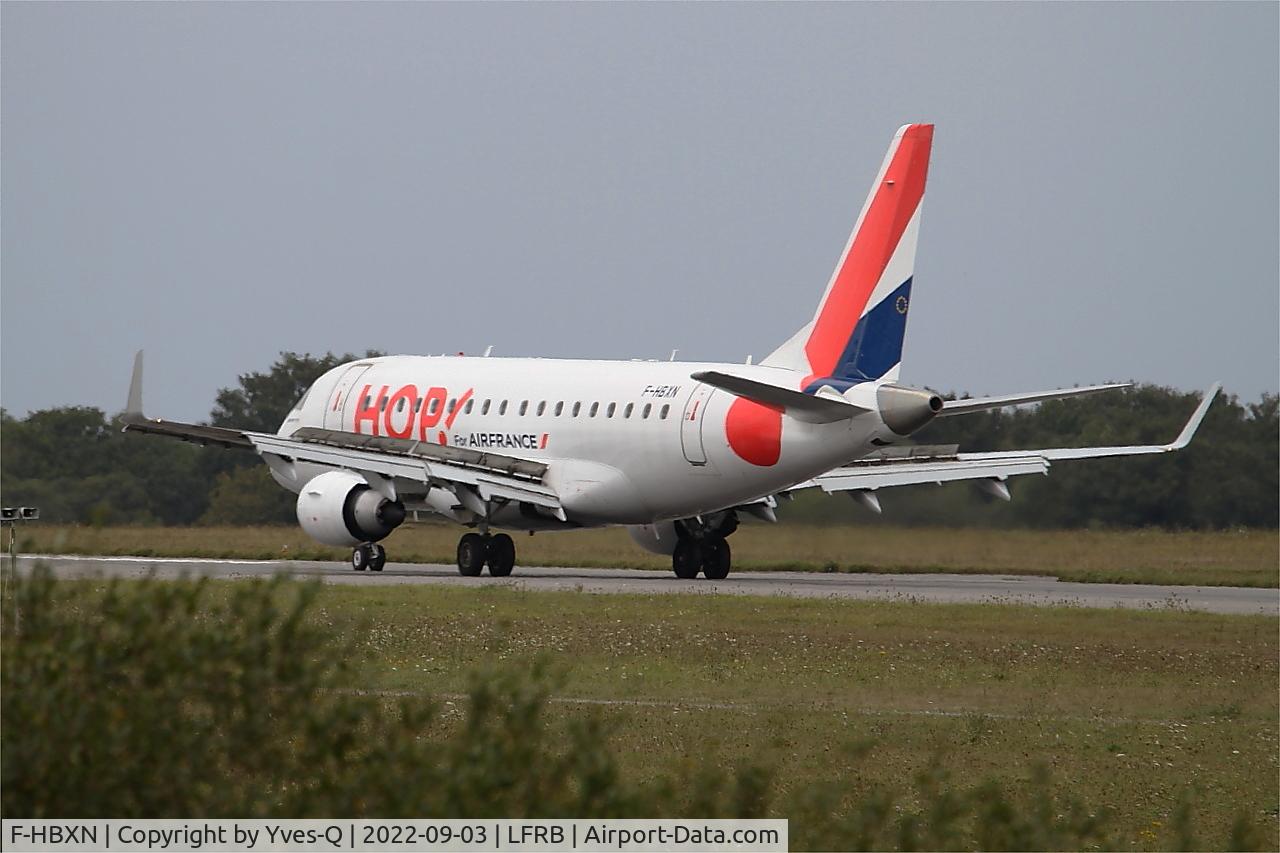 F-HBXN, 2003 Embraer 170LR (ERJ-170-100LR) C/N 17000011, Embraer 170LR, Landing rwy 25L, Brest-Bretagne Airport (LFRB-BES)