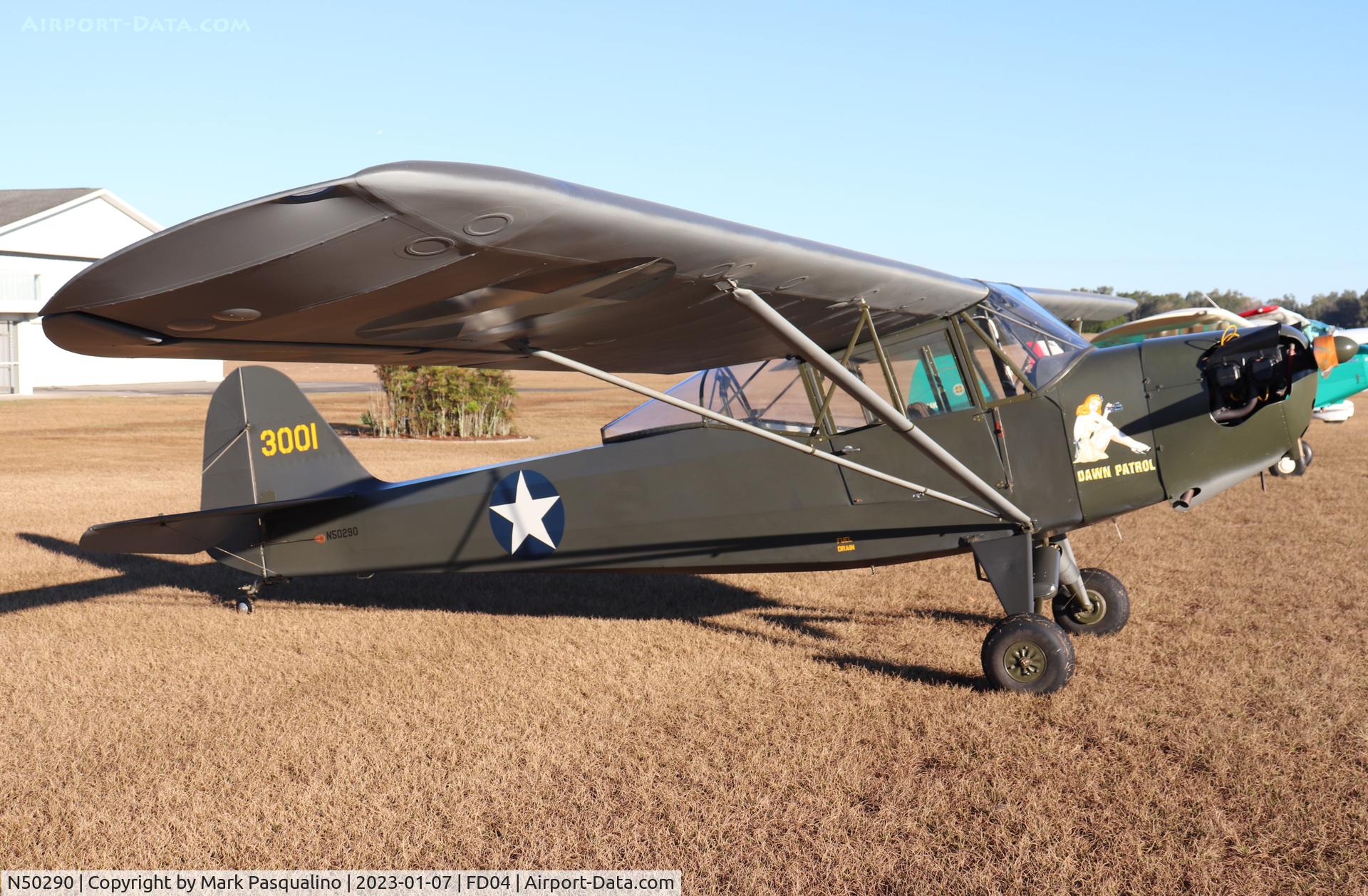 N50290, 1942 Taylorcraft DCO-65 C/N 4576, Talyorcraft L-2