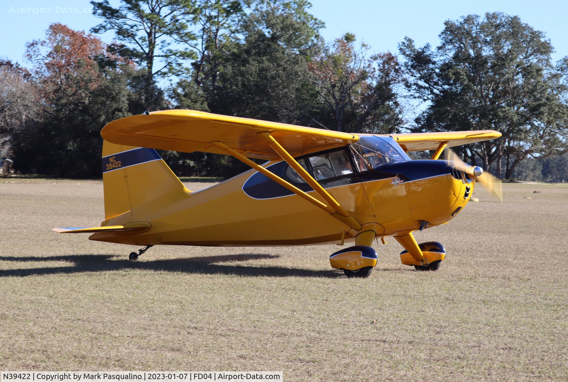 N39422, 1941 Stinson 10A C/N 8222, Stinson 10A
