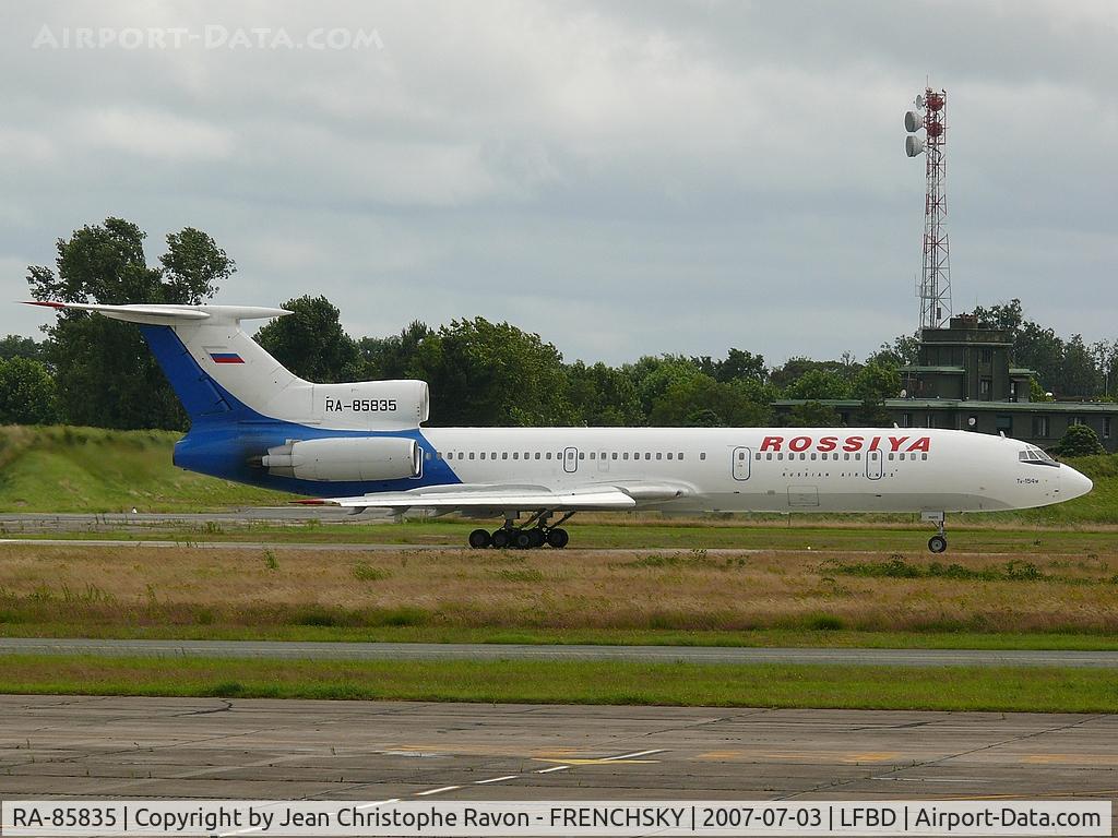 RA-85835, 1995 Tupolev Tu-154M C/N 98A1015, Rossiya airlines