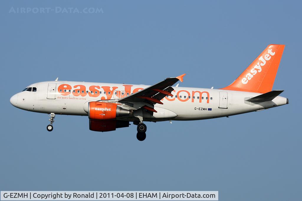 G-EZMH, 2003 Airbus A319-111 C/N 2053, at spl