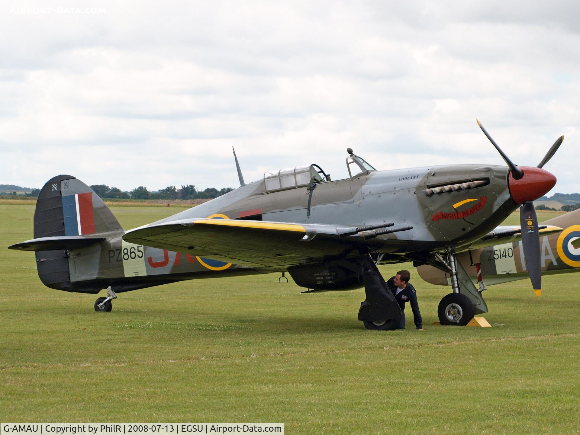 G-AMAU, 1944 Hawker Hurricane IIC C/N PZ865, G-AMAU 1944 Hawker Hurricane PZ865 Flying Legends Duxford