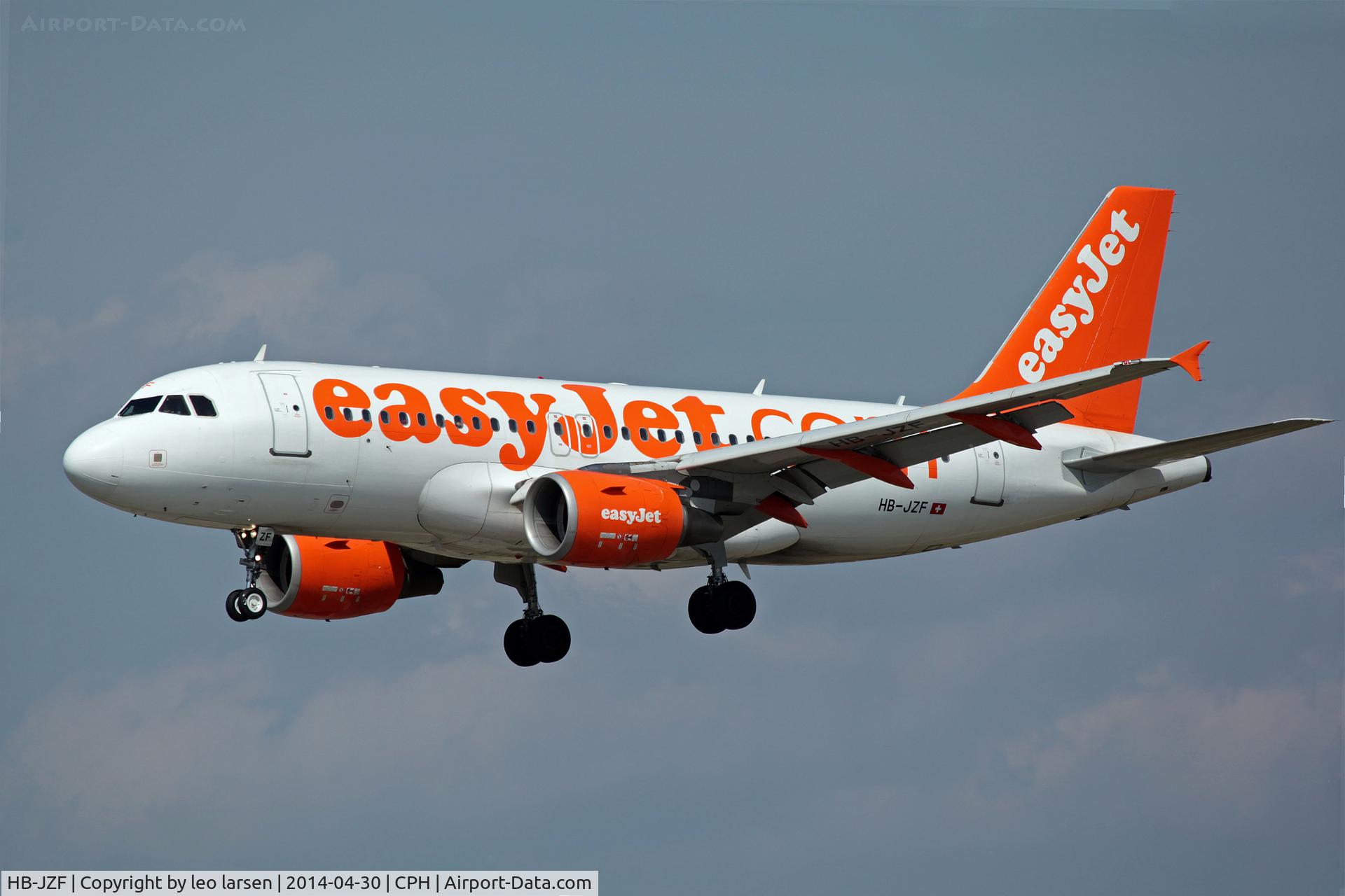 HB-JZF, 2004 Airbus A319-111 C/N 2184, Copenhagen 30.4.2014