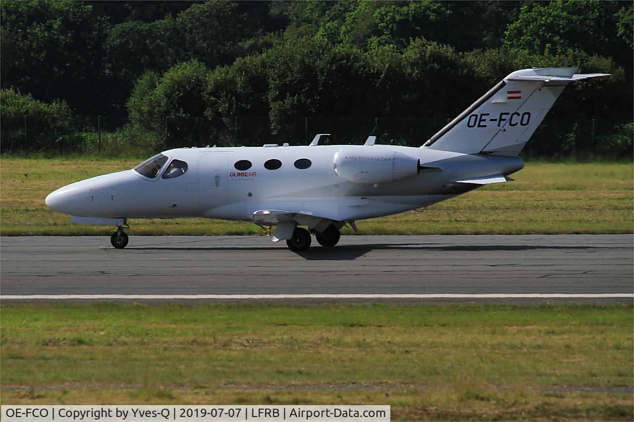 OE-FCO, 2008 Cessna 510 Citation Mustang Citation Mustang C/N 510-0127, Cessna 510 Citation Mustang, Taxiing rwy 07R, Brest-Bretagne airport (LFRB-BES)