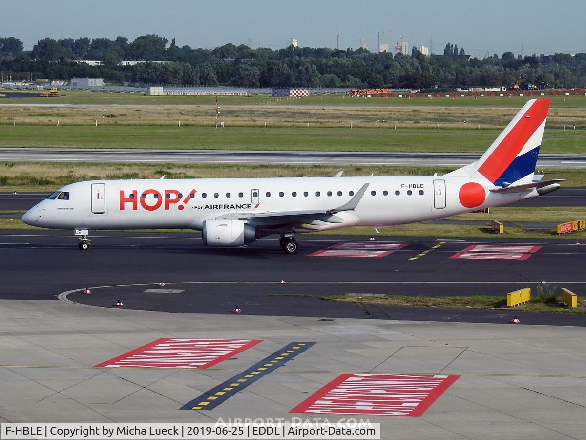 F-HBLE, 2007 Embraer 190AR (ERJ-190-100IGW) C/N 19000123, At Düsseldorf