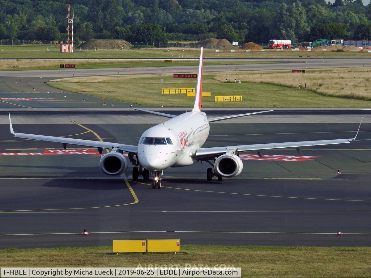 F-HBLE, 2007 Embraer 190LR (ERJ-190-100LR) C/N 19000123, At Düsseldorf
