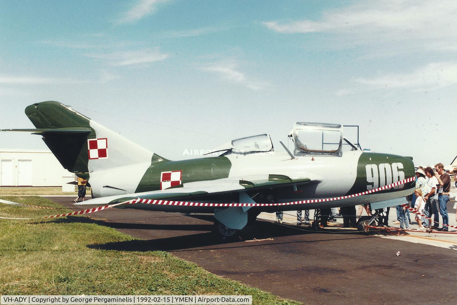 VH-ADY, 1956 Mikoyan-Gurevich MiG-15UTI C/N IA09006, Open day.