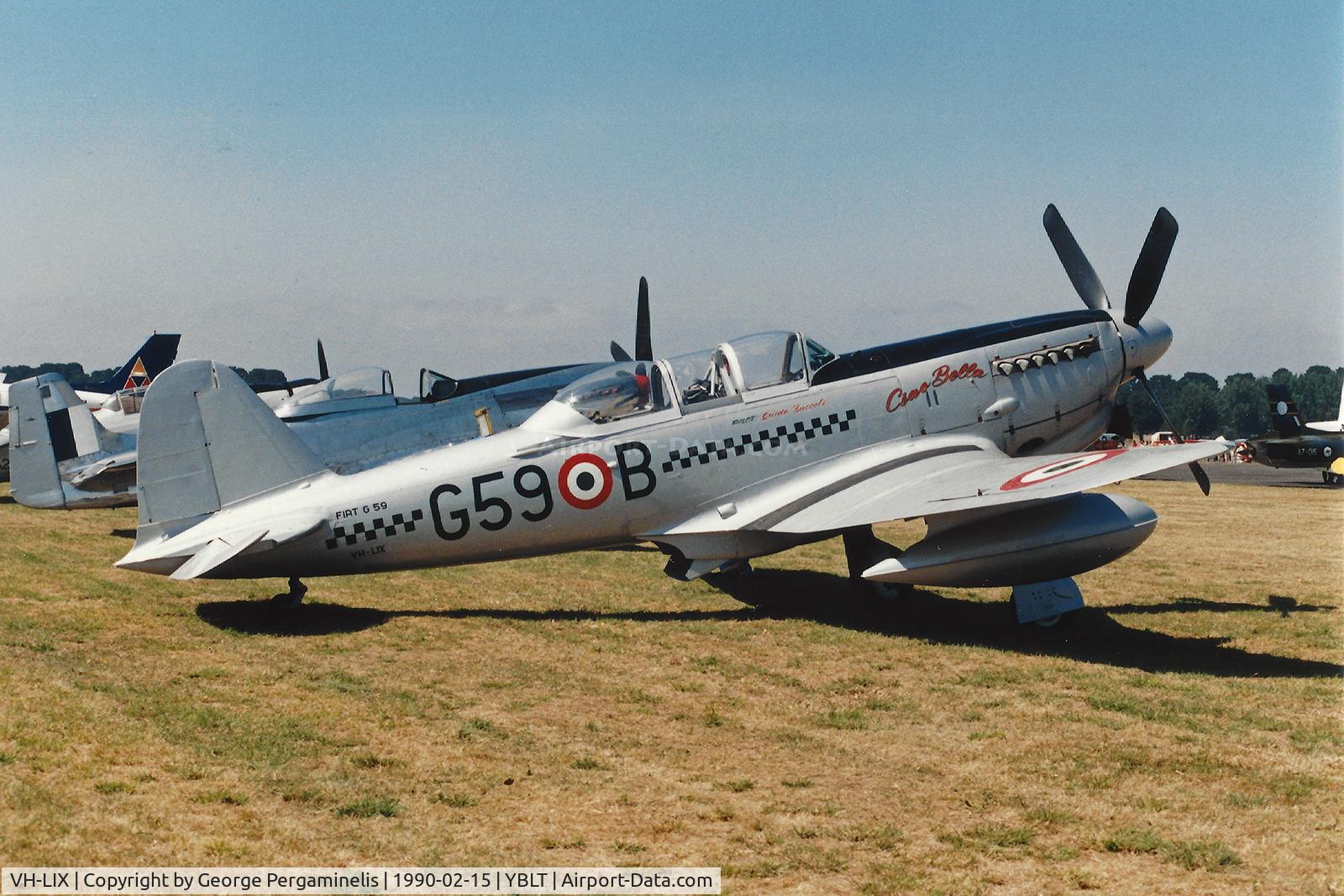 VH-LIX, 1950 Fiat G-59-4B C/N 53278, Airshow.