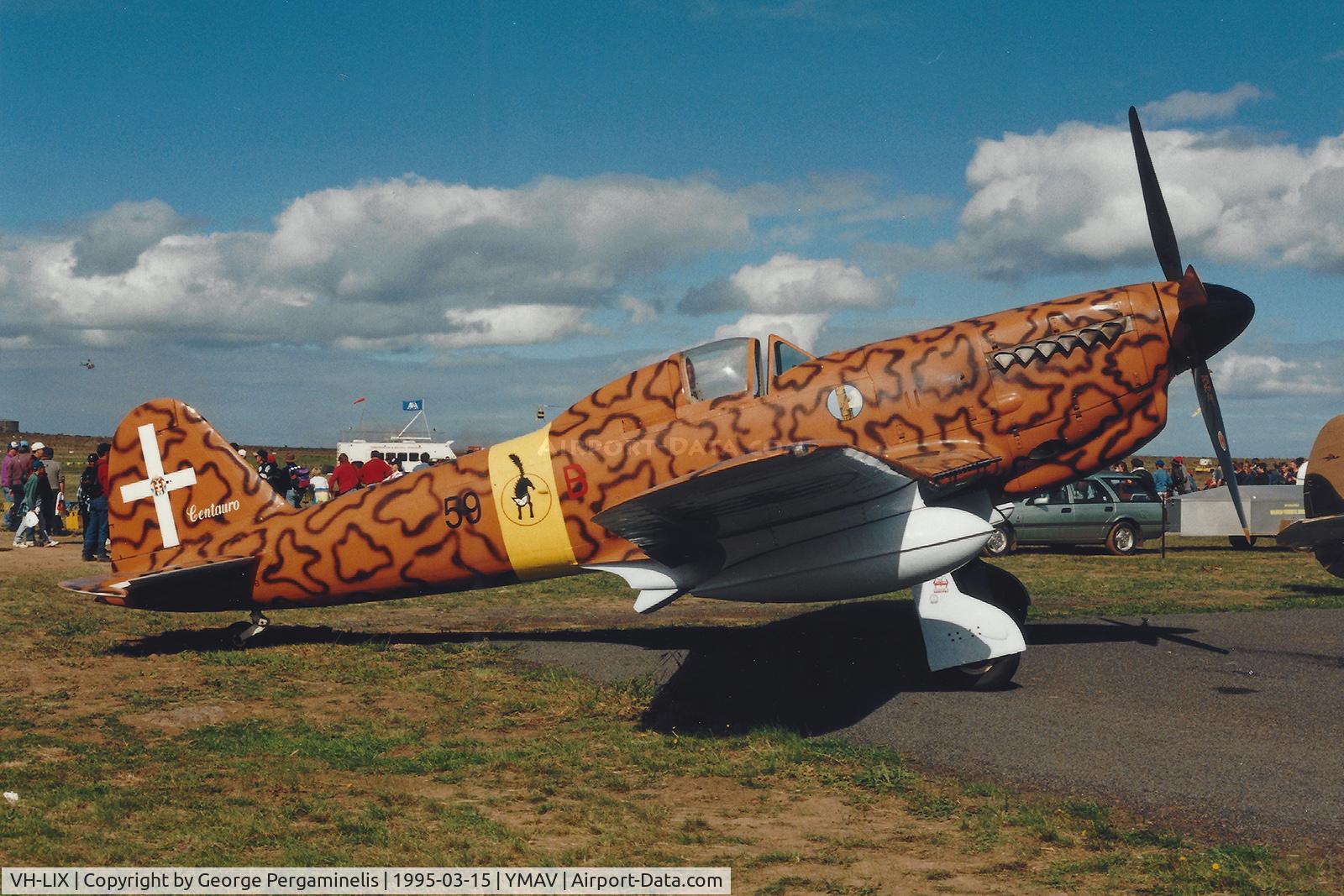 VH-LIX, 1950 Fiat G-59-4B C/N 53278, Airshow.