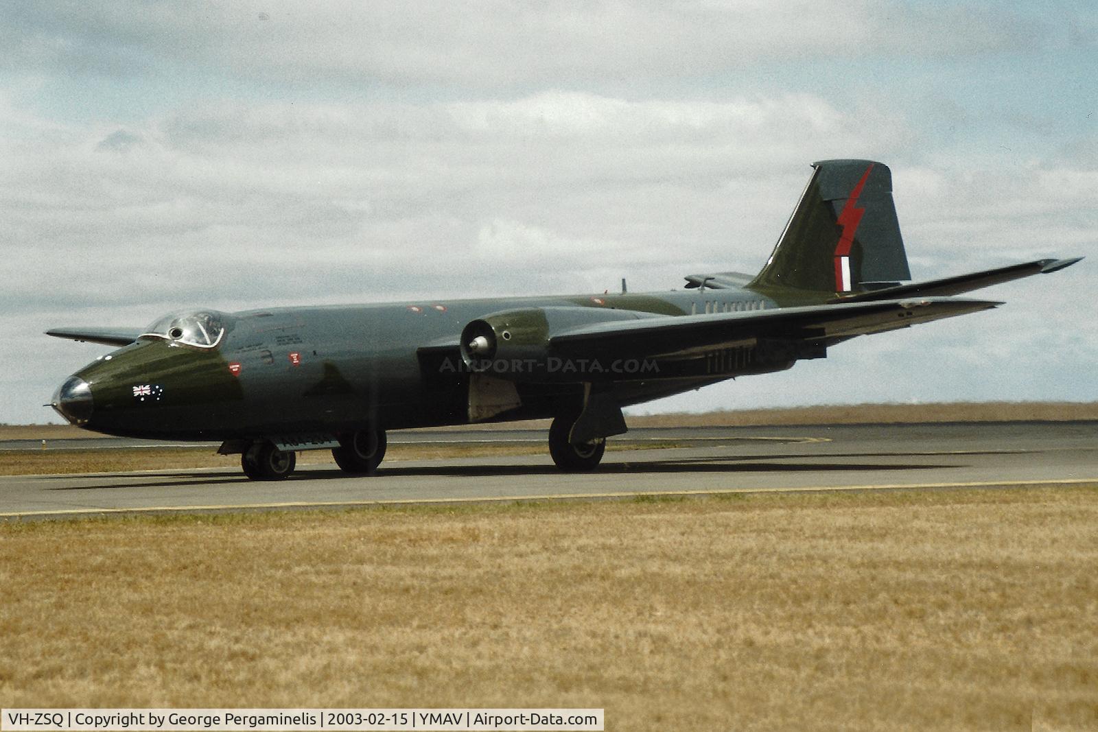 VH-ZSQ, 1955 English Electric Canberra TT.18 C/N EEP71324, Airshow.