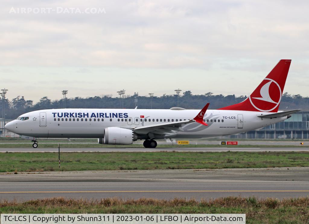 TC-LCS, 2019 Boeing 737-8 MAX C/N 60060, Ready for take off from rwy 14L