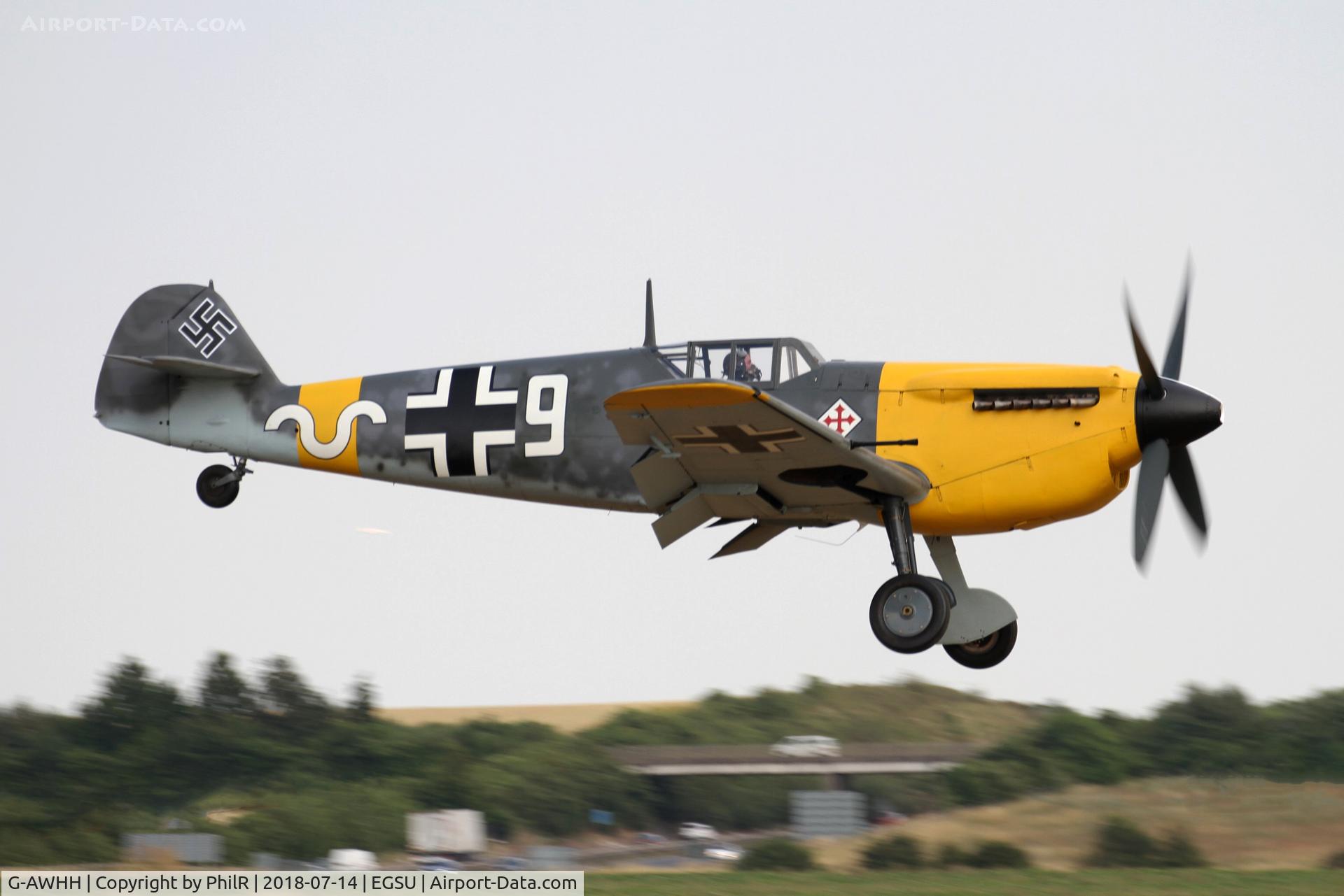 G-AWHH, 1958 Hispano HA-1112-M1L Buchon C/N 145, 9 (G-AWHH) 1958 HA 1112 Buchon M1L Flying Legends Duxford