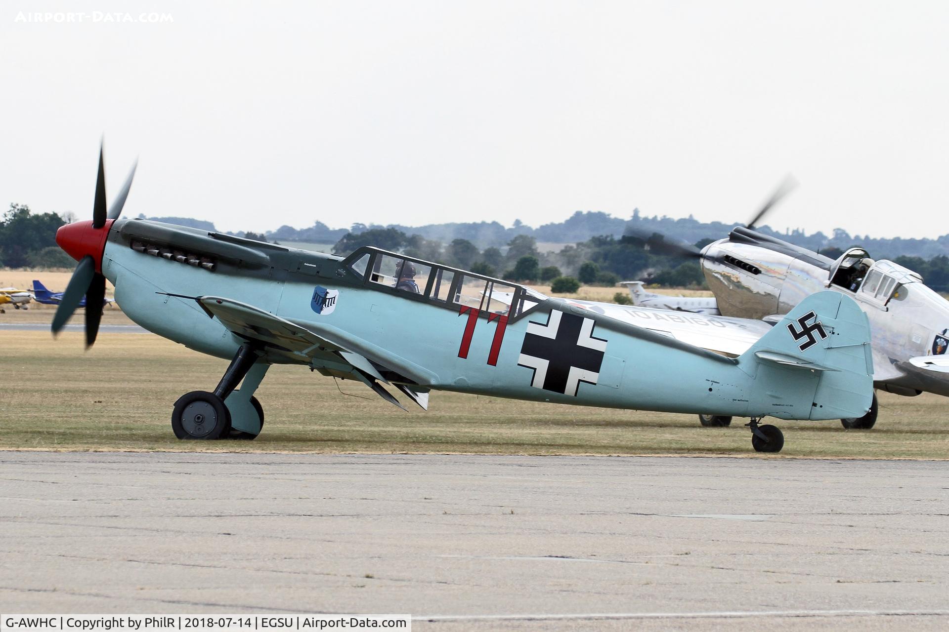G-AWHC, 1954 Hispano HA-1112 M4L C/N 40/2, 11 (G-AWHC) 1954 HA1112 M4L Buchon Flying Legends Duxford