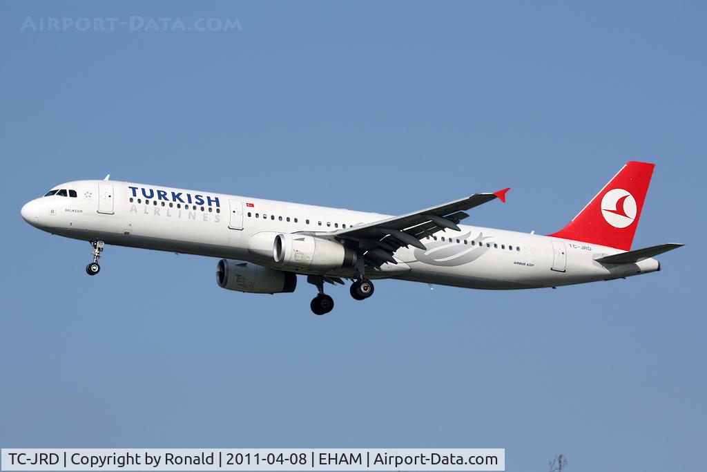 TC-JRD, 2007 Airbus A321-231 C/N 3015, at spl
