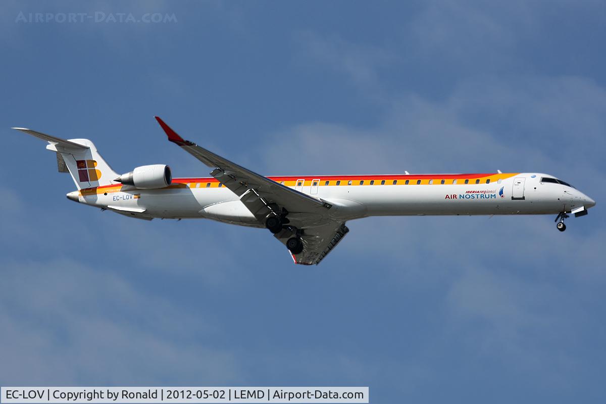 EC-LOV, 2011 Bombardier CRJ-1000ER NG (CL-600-2E25) C/N 19019, at mad