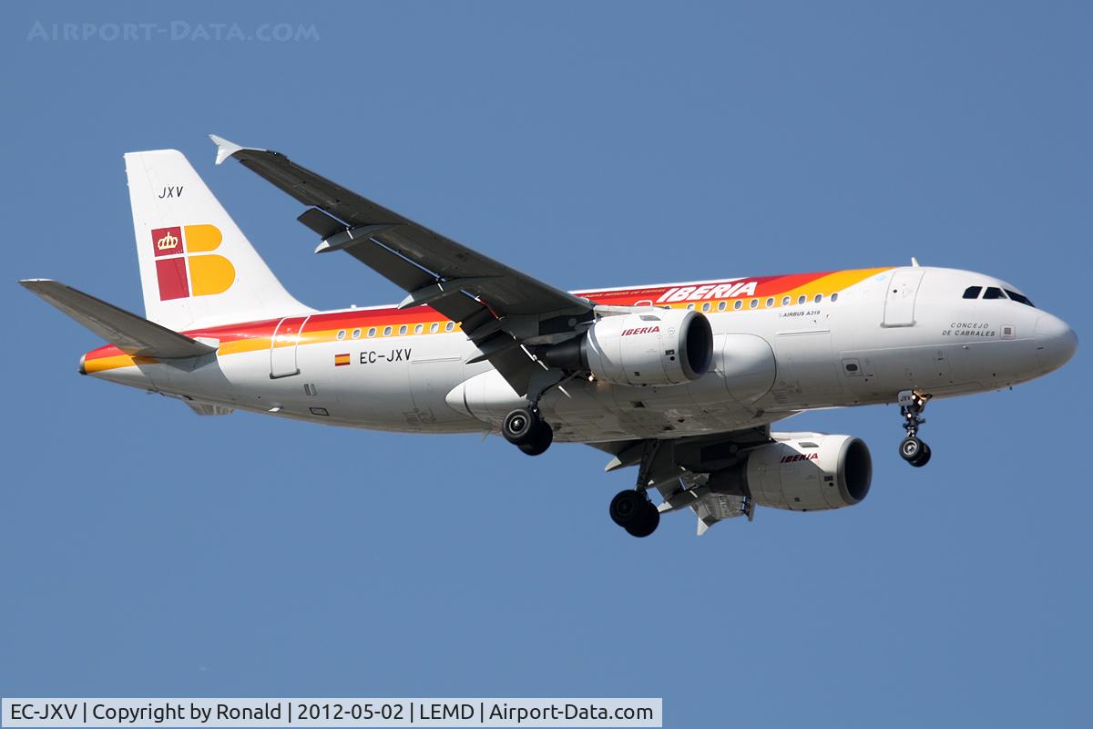 EC-JXV, 2006 Airbus A319-111 C/N 2897, at mad