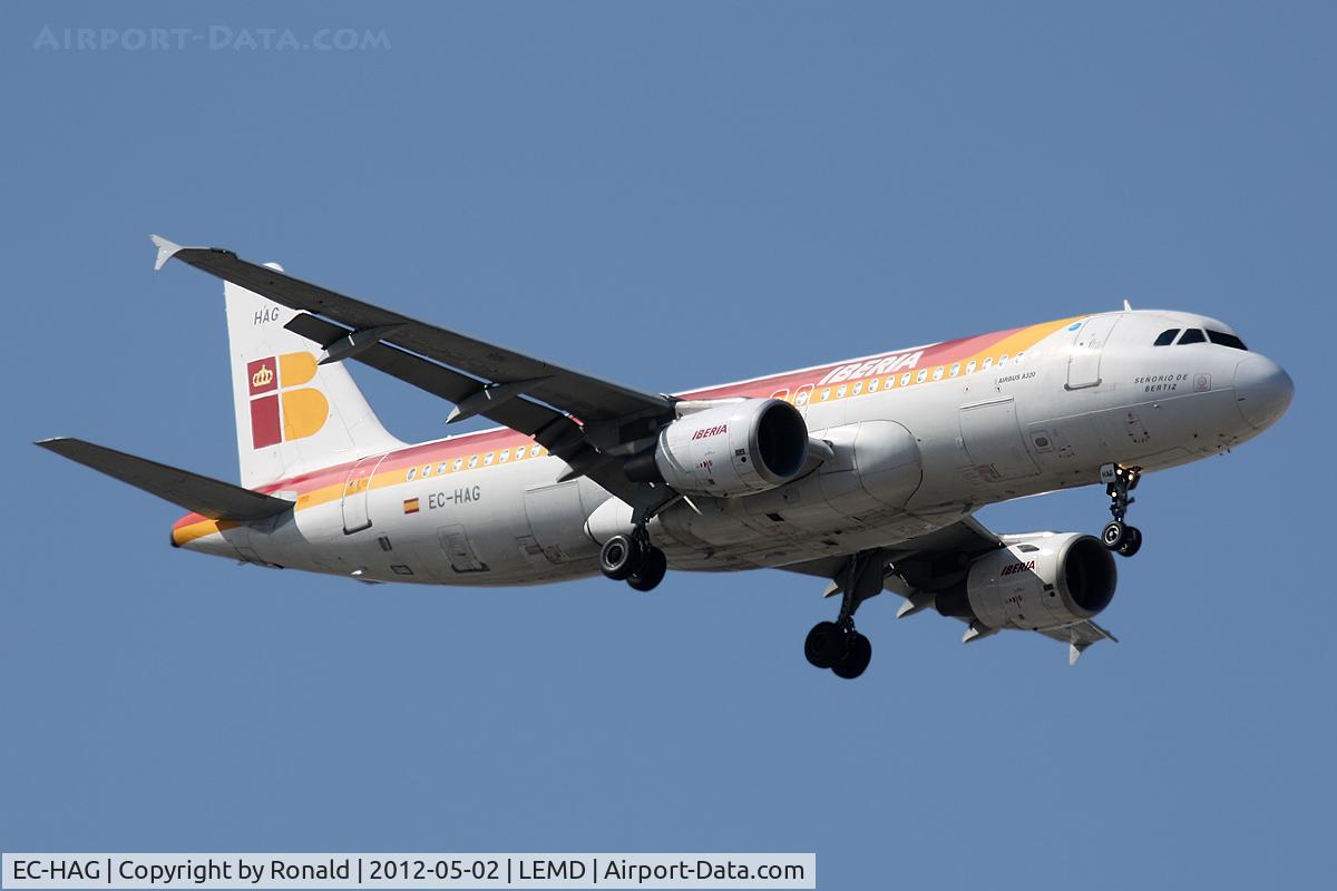 EC-HAG, 1999 Airbus A320-214 C/N 1059, at mad