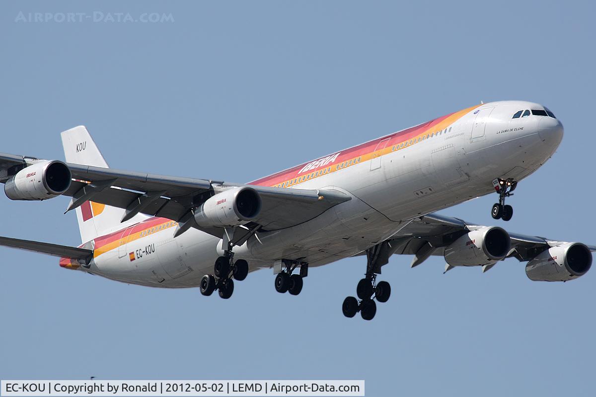 EC-KOU, 1994 Airbus A340-313 C/N 088, at mad