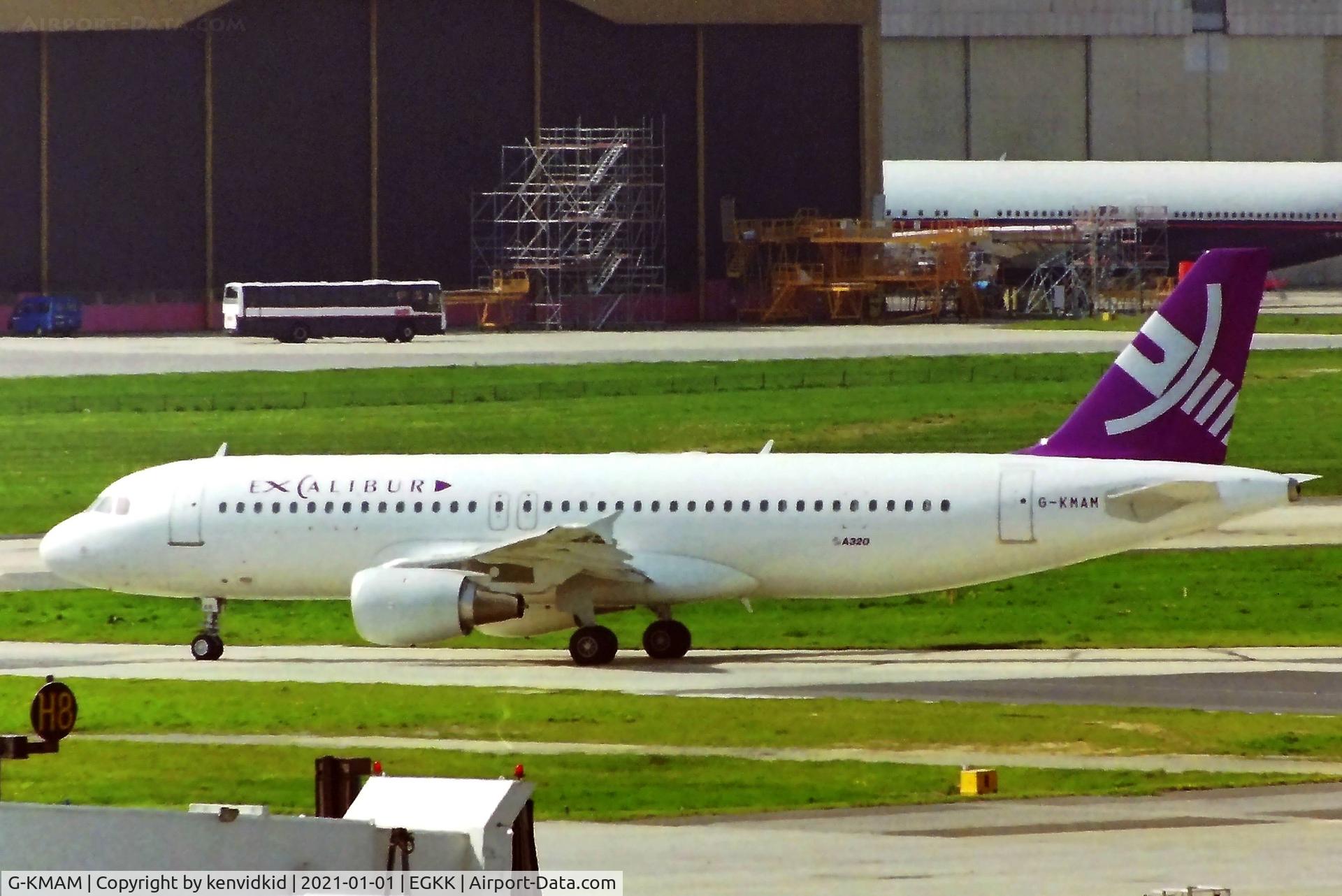 G-KMAM, 1992 Airbus A320-212 C/N 301, At London Gatwick early 1992.