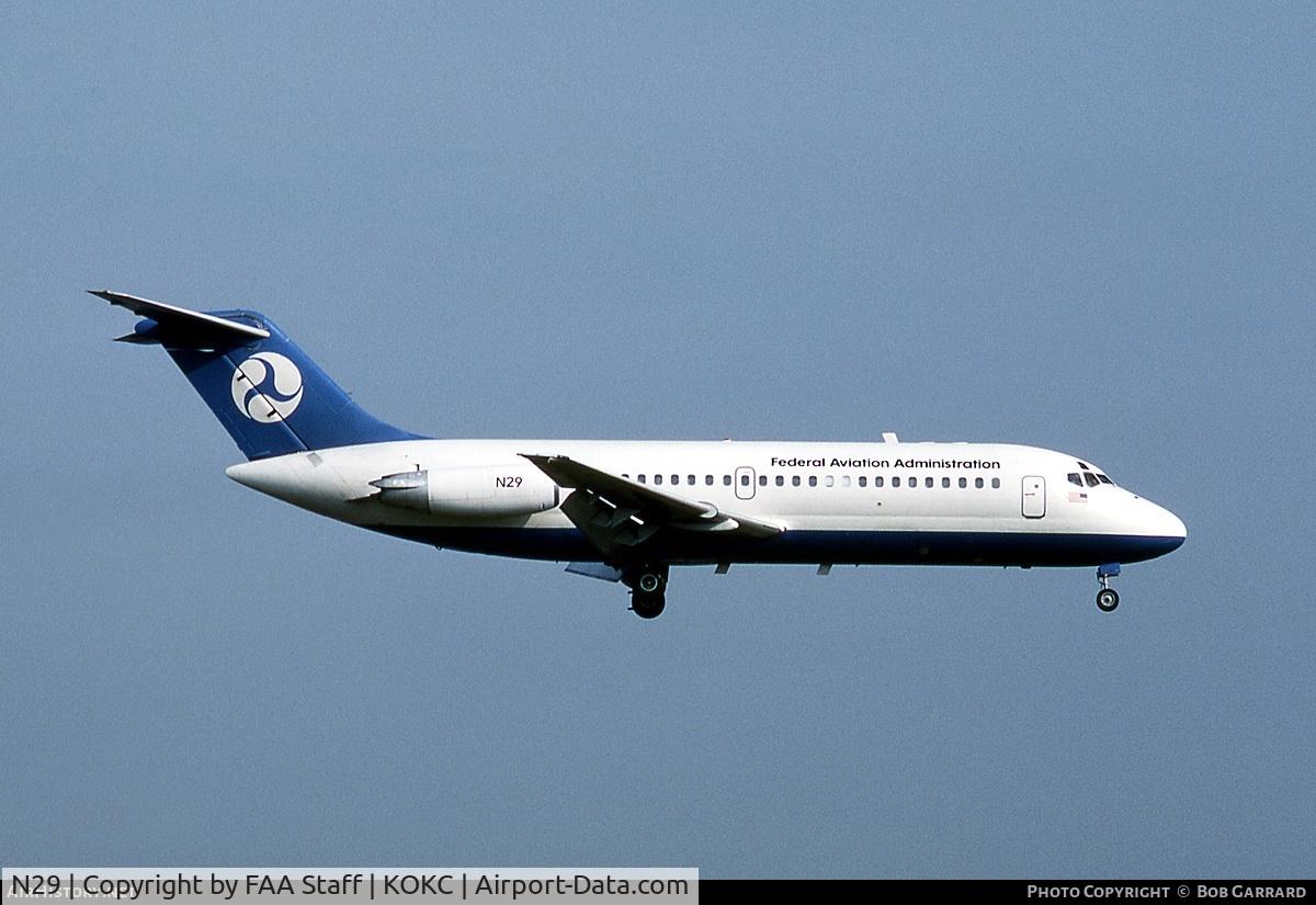 N29, 1966 Douglas DC-9-15 C/N 45732, FAA DC-9-15. N29. Used for Inspector Pilot initial DC-9 type rating.