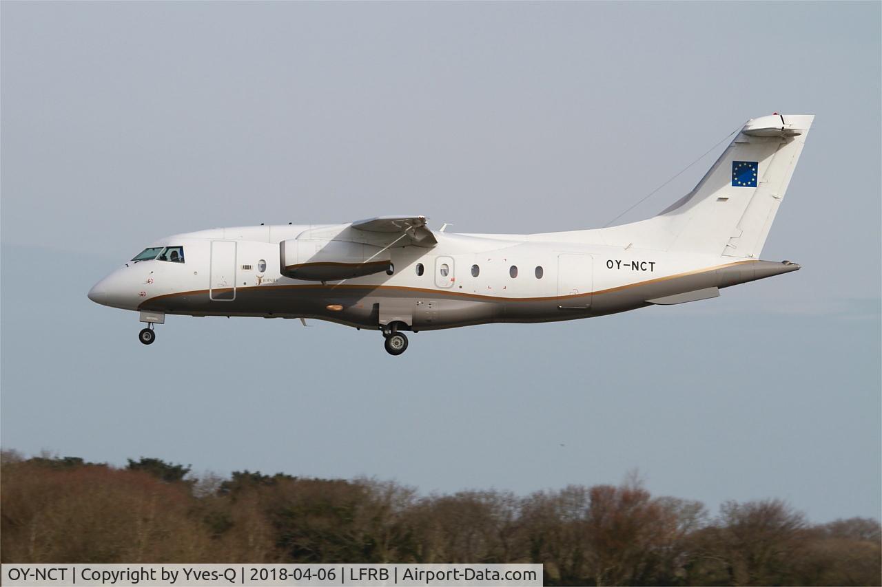 OY-NCT, 2001 Dornier 328-310 C/N 3213, Dornier 328-310, On final rwy 25L Brest-Bretagne airport (LFRB-BES)