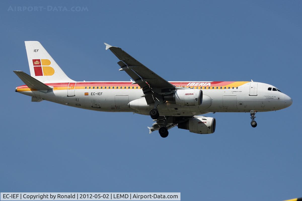 EC-IEF, 2001 Airbus A320-214 C/N 1655, at mad