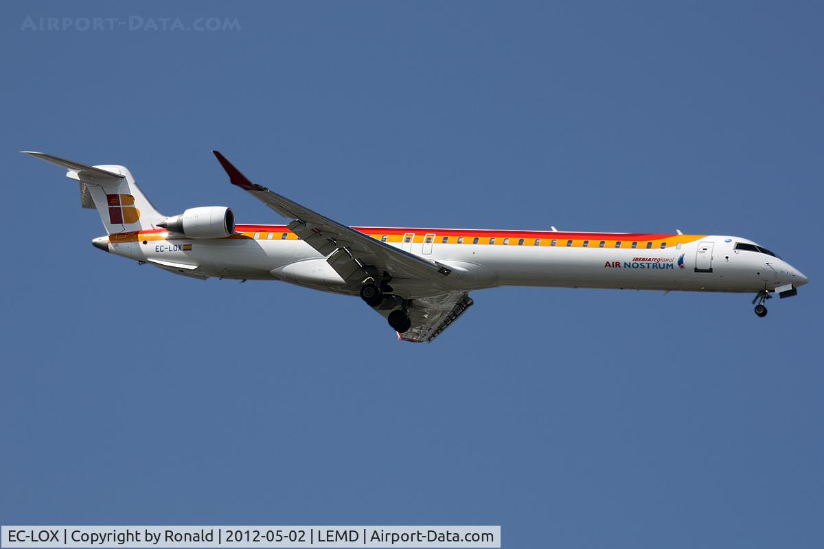 EC-LOX, 2011 Bombardier CRJ-1000ER NG (CL-600-2E25) C/N 19020, at mad