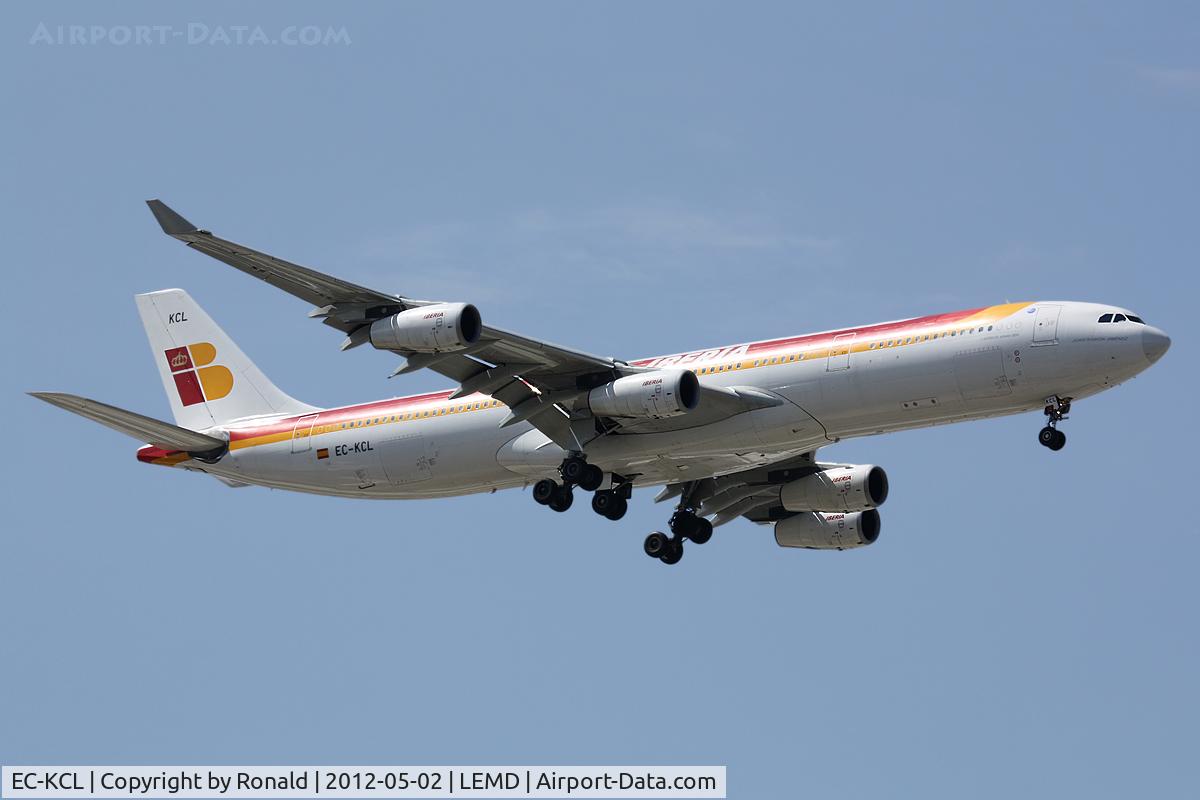 EC-KCL, 1992 Airbus A340-311 C/N 5, at mad