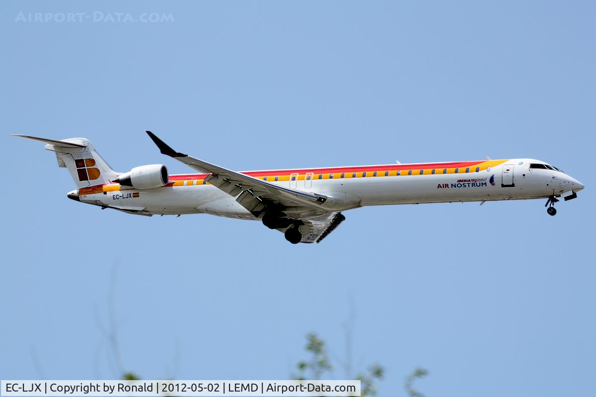 EC-LJX, 2010 Bombardier CRJ-1000ER NG (CL-600-2E25) C/N 19008, at mad