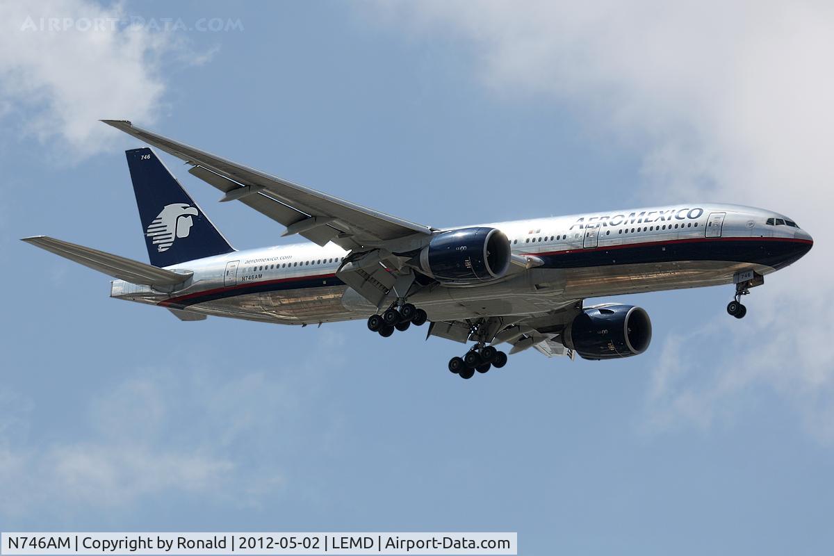 N746AM, 2006 Boeing 777-2Q8 C/N 32719, at mad