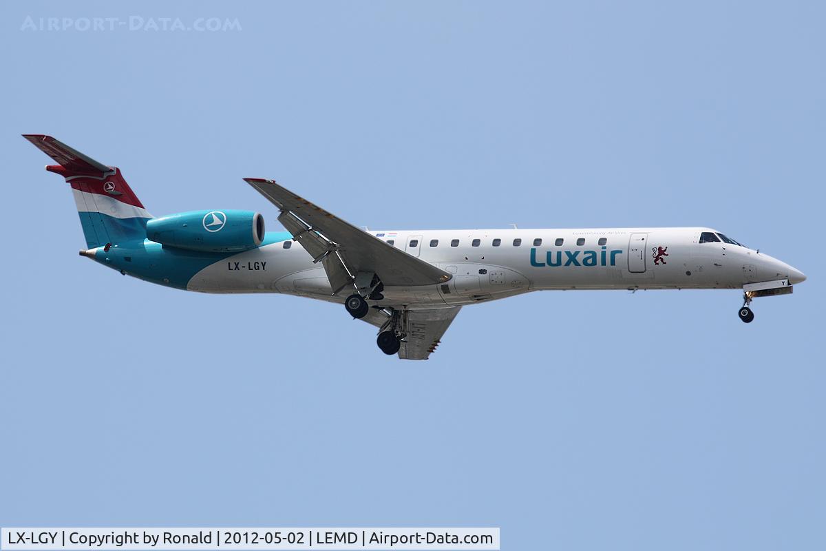 LX-LGY, 2000 Embraer EMB-145LU (ERJ-145LU) C/N 145242, at mad