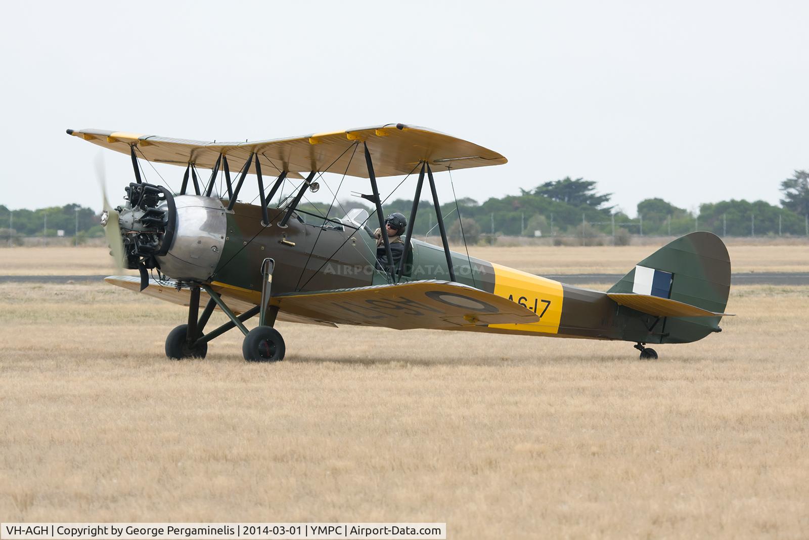 VH-AGH, 1937 Avro 643 Cadet II C/N R3/LT/3135, Airshow.