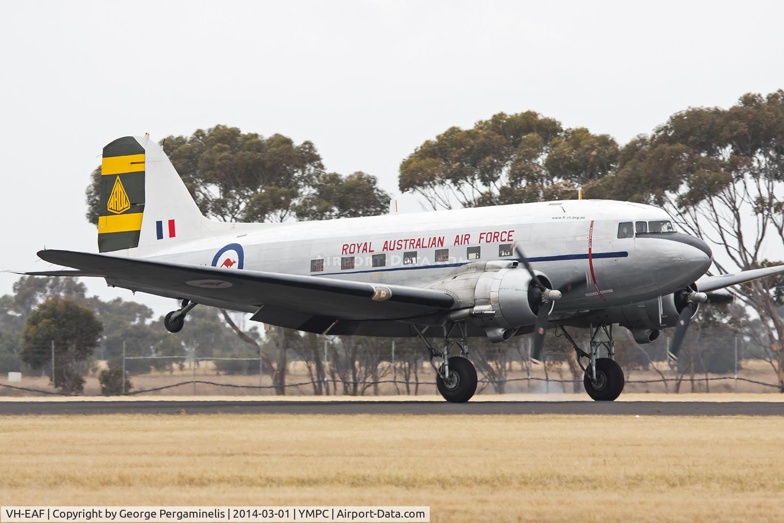 VH-EAF, 1945 Douglas C-47B Skytrain C/N 16358/33106, Airshow.