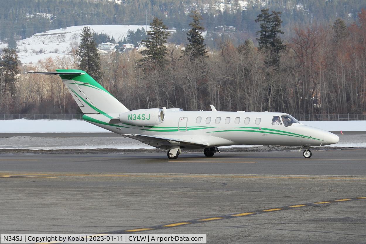 N34SJ, 2007 Cessna 525B CitationJet CJ3 C/N 525B-0197, Leaving to San Diego (SLD, CA).