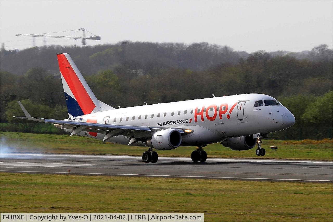 F-HBXE, 2009 Embraer 170ST (ERJ-170-100ST) C/N 17000286, Embraer 170ST, Landing rwy 07R, Brest-Guipavas Airport (LFRB-BES)