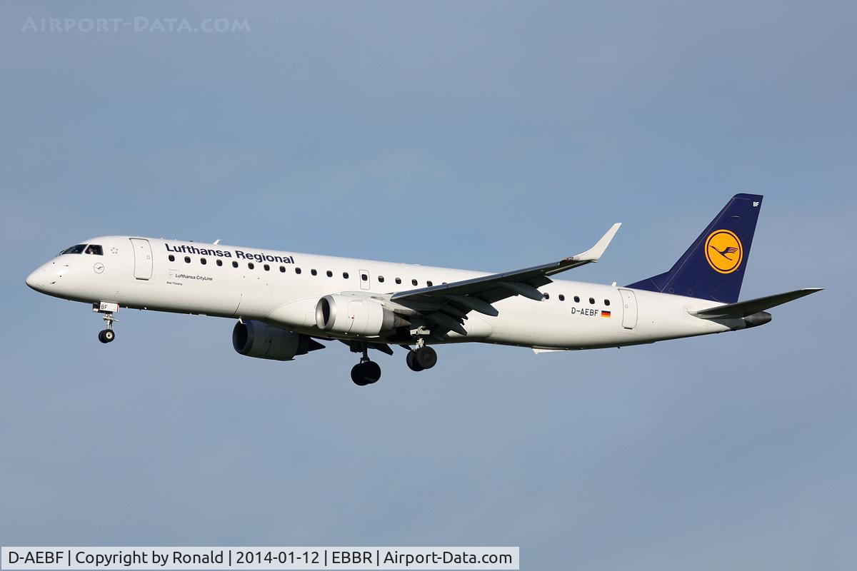 D-AEBF, 2011 Embraer 195LR (ERJ-190-200LR) C/N 19000411, at bru