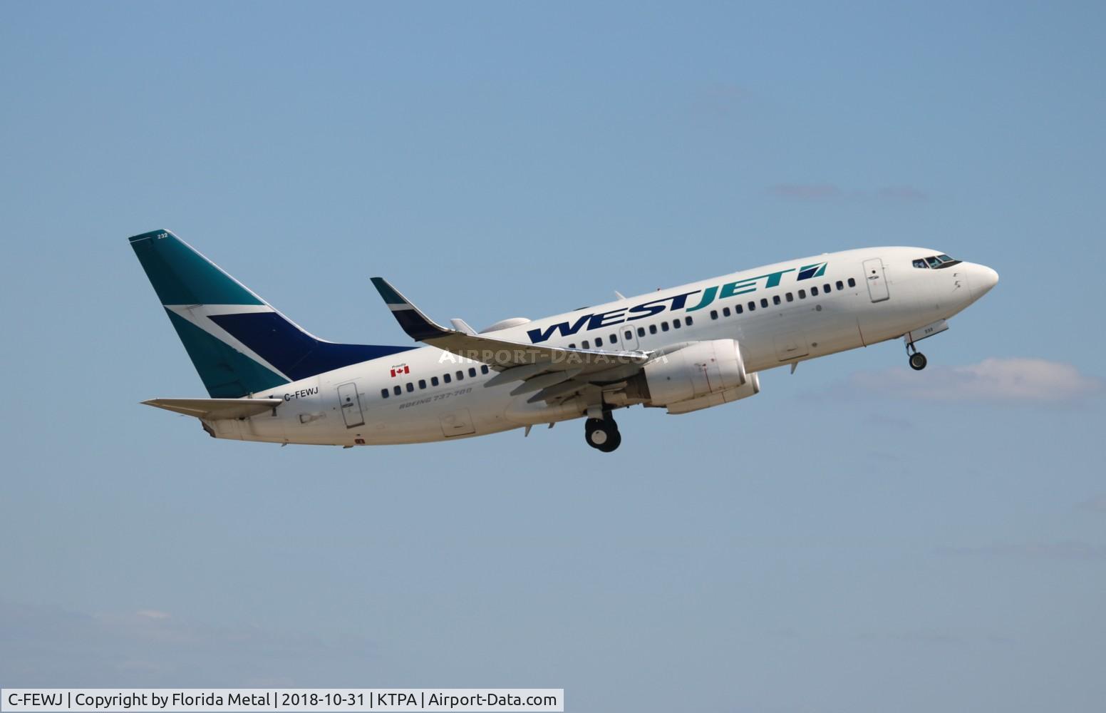 C-FEWJ, 2005 Boeing 737-7CT C/N 32769, WestJet 737-700 zx