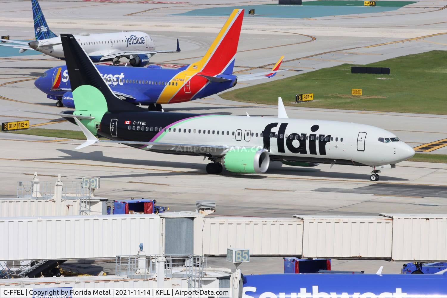 C-FFEL, 2021 Boeing 737-8 MAX C/N 64942, Flair 737-8 zx